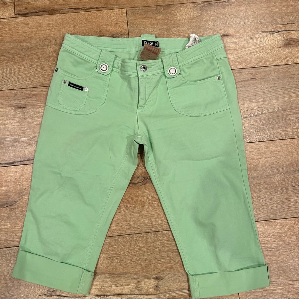 Authentic D&G Green Capri Pants